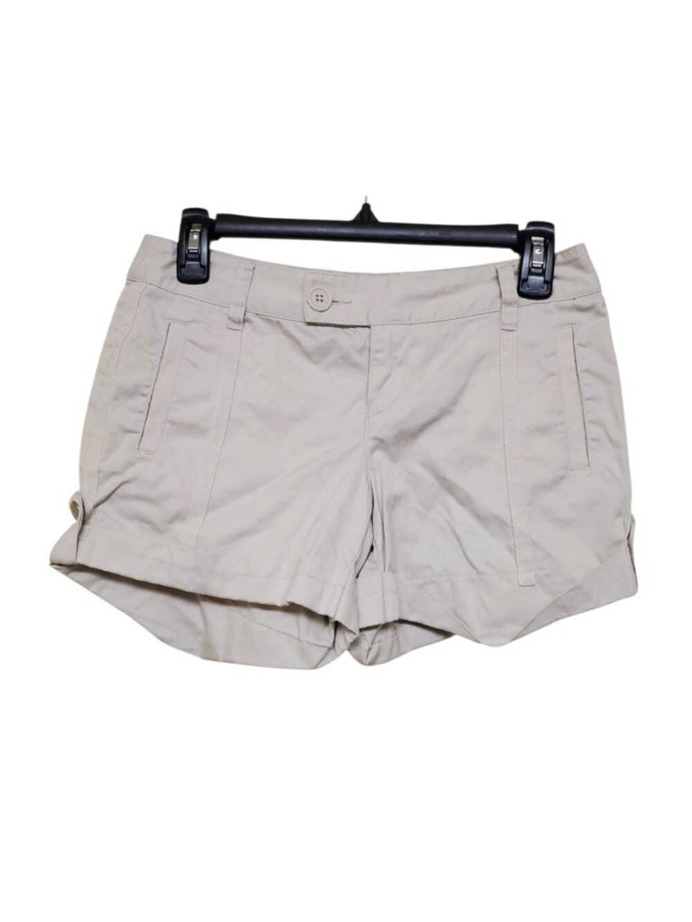 Moda International Victoria's Secret Y2K Beige Embroidered Cuff Hem Shorts 2